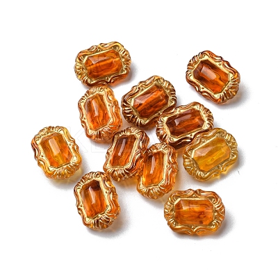Imitation Amber Transparent Acrylic Beads LS-MACR-D071-02H-1