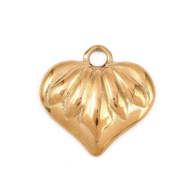 Textured 304 Stainless Steel Pendants STAS-L313-01A-G-1