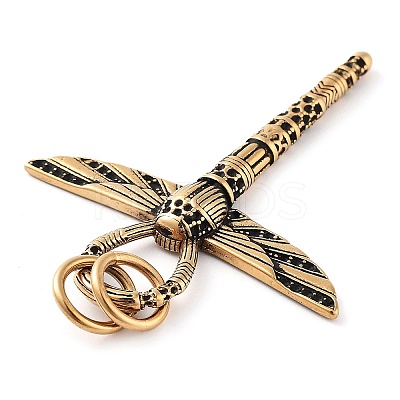 Ion Plating(IP) Tibetan Style 304 Stainless Steel Pendants STAS-R225-13AG-1