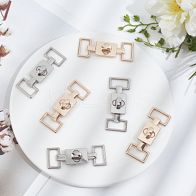 12Pcs 2 Colors Alloy Twist Lock Clasps FIND-WR0010-50-1