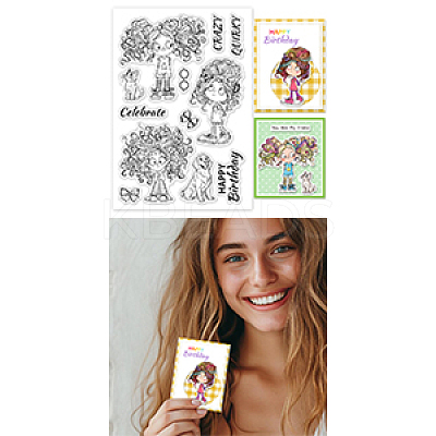 Custom Summer Theme PVC Plastic Clear Stamps DIY-WH0631-0779-1