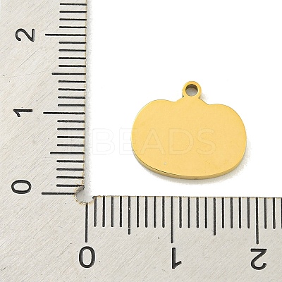 Halloween Theme Ion Plating(IP) 304 Stainless Steel Enamel Charms STAS-M011-03A-1
