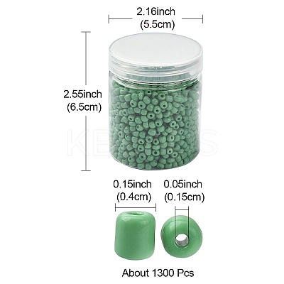 1300Pcs 6/0 Glass Seed Beads SEED-YW0002-19B-1
