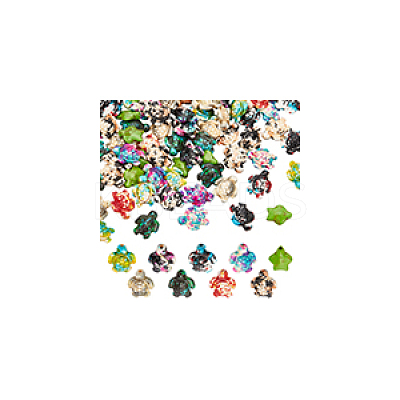 108Pcs 9 Colors Synthetic Turquoise Dyed Beads G-NB0005-43-1