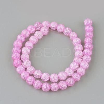 Synthetic Crackle Quartz Beads Strands GLAA-S134-10mm-03-1