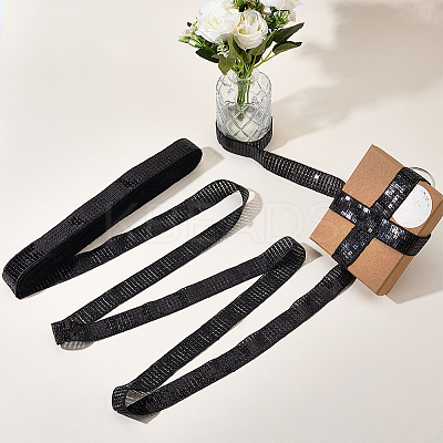 Polyester with PVC Paillette Lace Trim Ribbon OCOR-WH20050-015A-1