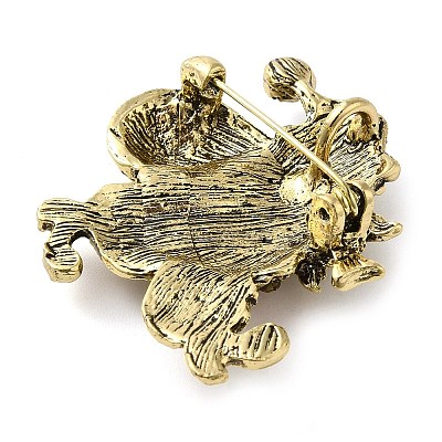 Christmas Alloy Colorful Rhinestone Brooches LS-JEWB-U009-10A-1
