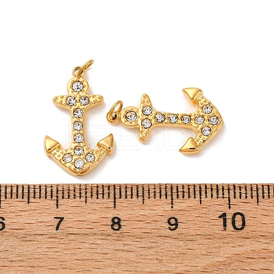 304 Stainless Steel Rhinestone Pendants STAS-U061-13G-01-1