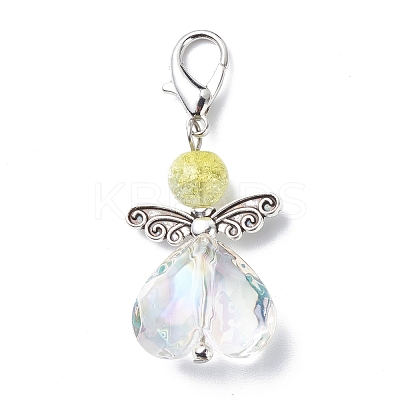 AB Color Transparent Acrylic Beads Pendant Decorations HJEW-JM00780-1