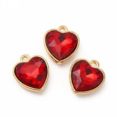 Faceted Glass Rhinestone Pendants GLAA-I051-B16-1