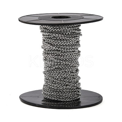 Tarnish Resistant 304 Stainless Steel Rolo Chains CHS-K001-99D-1