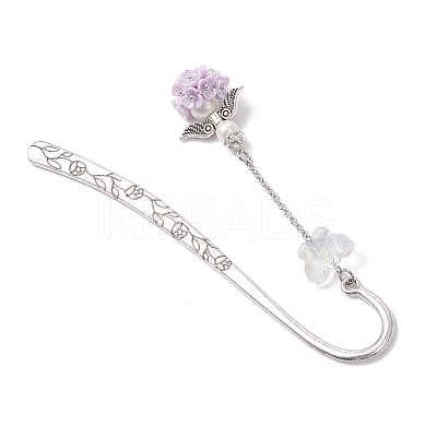 3Pcs Tibetan Silver Alloy Hook Bookmark AJEW-JK00401-1