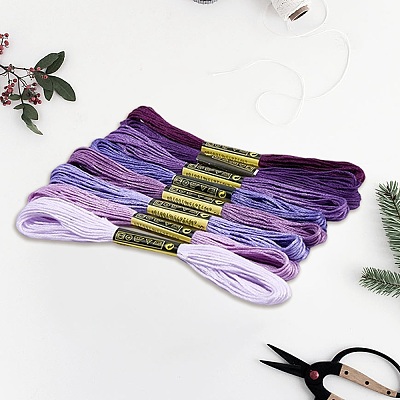 2 Bags 6-Ply Cotton Embroidery Floss DIY-DJ0005-18D-1
