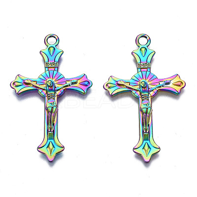Rainbow Color Alloy Pendants PALLOY-N156-147-NR-1