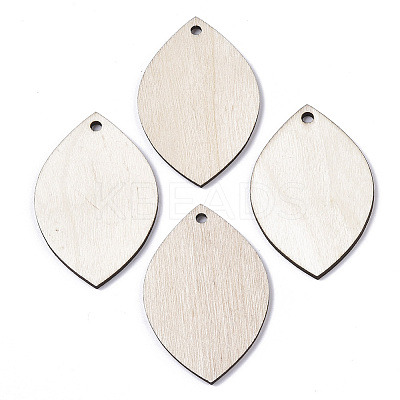 Undyed Wooden Pendant YS-TAC0005-04B-1
