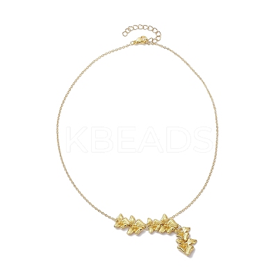 Butterfly Pendant Necklaces NJEW-JN04737-02-1