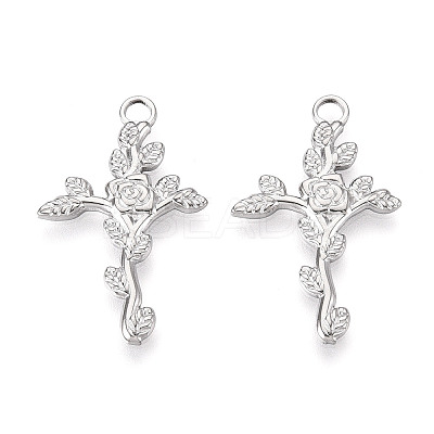 Non-Tarnish 201 Stainless Steel Pendants STAS-N098-063P-1
