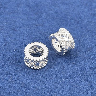 Brass European Beads KK-A292-03B-S-1
