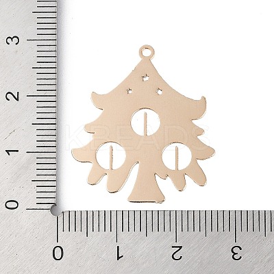 Brass Etched Metal Embellishments Pendants KK-Z058-07KCG-1