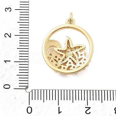 Brass Micro Pave Cubic Zirconia Pendants KK-L209-082G-1