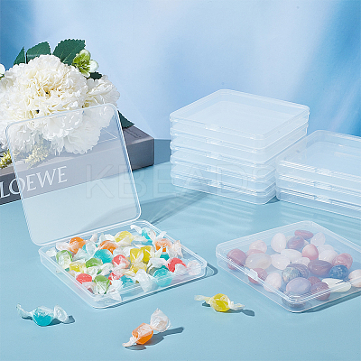 Transparent Plastic Storage Boxes CON-WH0095-62B-1
