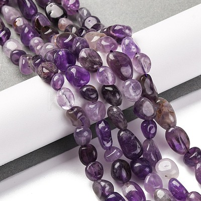 Natural Amethyst Beads Strands G-G146-A09-01-1