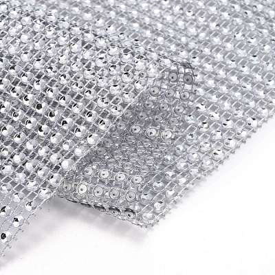 24 Rows Plastic Diamond Mesh Wrap Roll DIY-L049-05K-1