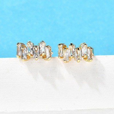 Brass Hoop Earrings EJEW-S256-03B-G-1