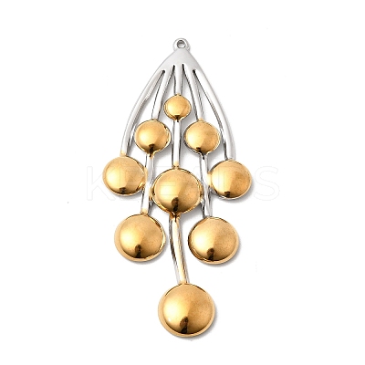 Two Tone 304 Stainless Steel Big Pendants LS-STAS-B120-01GP-03-1