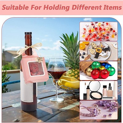 Square Kraft Paper Festival Gift Storage Boxes with Thank You Sticker and Polyester Ribbon CON-PH0003-06-1