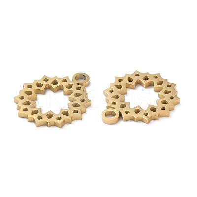 Ion Plating(IP) 304 Stainless Steel Charms STAS-Q303-06G-1