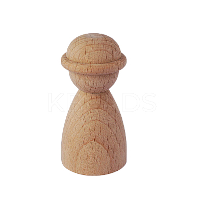 Unfinished Wood Building Block AJEW-U015-06A-1