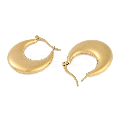 Ion Plating(IP) 304 Stainless Steel Hoop Earring X-EJEW-C103-02G-1