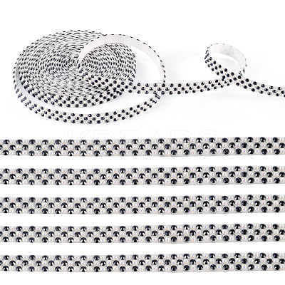 3 Yards Resin Self Adhesive Sewing Trim Hotfix Rhinestone Tape DIY-TA0013-15A-1