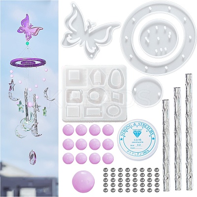 DIY Butterfly Wind Chime Making Kits X1-DIY-P028-18-1