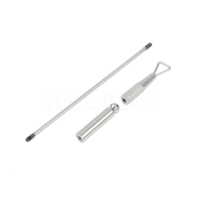 201 Stainless Steel Beadable Double Head Cuticle Pusher Nail Tools STAS-R161-01P-1