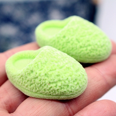 Flocking Resin Ctton Slippers Model PW-WG68429-01-1