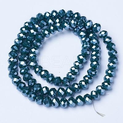 Electroplate Glass Beads Strands EGLA-A044-P2mm-A12-1
