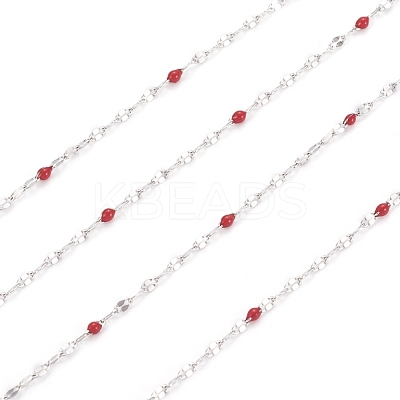 Handmade 304 Stainless Steel Dapped Chains CHS-D026-16B-P-1