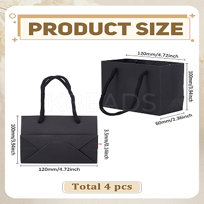 4Pcs Paper Packaging Tote Bags ABAG-LP0001-44-1