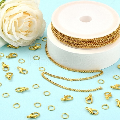 DIY Chains Bracelet Necklace Making Kit DIY-YW0005-82G-1