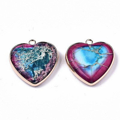 Natural Regalite/Imperial Jasper/Sea Sediment Jasper Pendants G-S359-191-1