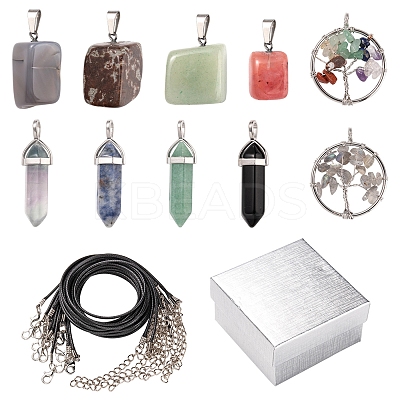 DIY Gemstone Necklace Making Kit DIY-FS0003-53-1