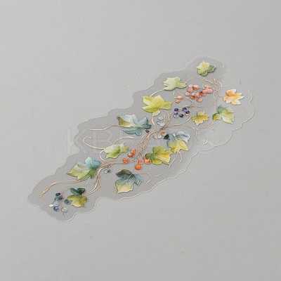 20Pcs Flower PET Decorative Stickers DIY-WH20055-078C-1