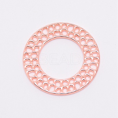 Zinc Alloy Filigree Joiners Links LS-PALLOY-WH0076-41RG-RS-1