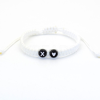 Resin Beads Braided Bead Bracelets FS-WG7326D-24-1