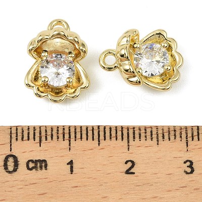Brass Micro Pave Cubic Zirconia Pendants LS-KK-C107-17G-1