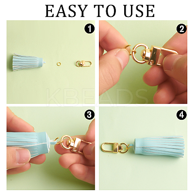 DIY Curb Chain Bracelet Keychain Making Kit DIY-PH0009-41-1