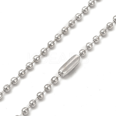Alloy Cross Pandant Necklace with Ball Chains LS-NJEW-K245-001C-1