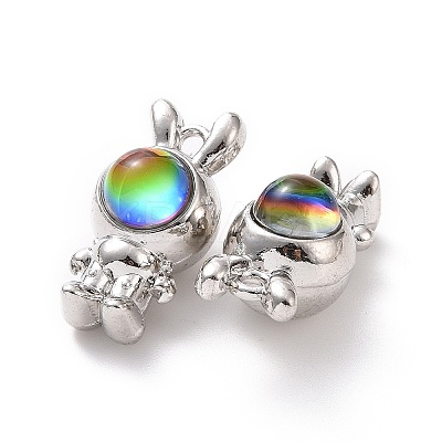 Resin Pendants FIND-H041-16P-B-1